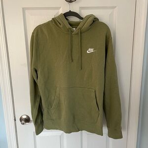 Nike Men's Olive Green Hoodie